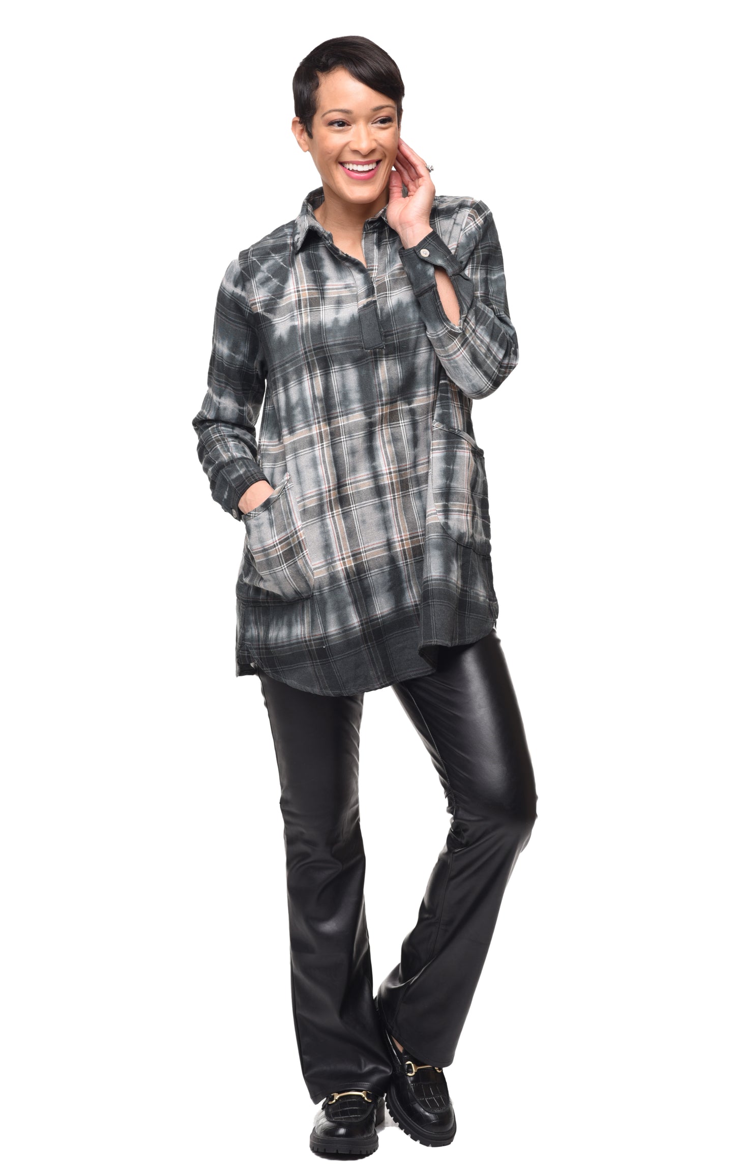 CV1126 Brenda Top in Newbridge Flannel*