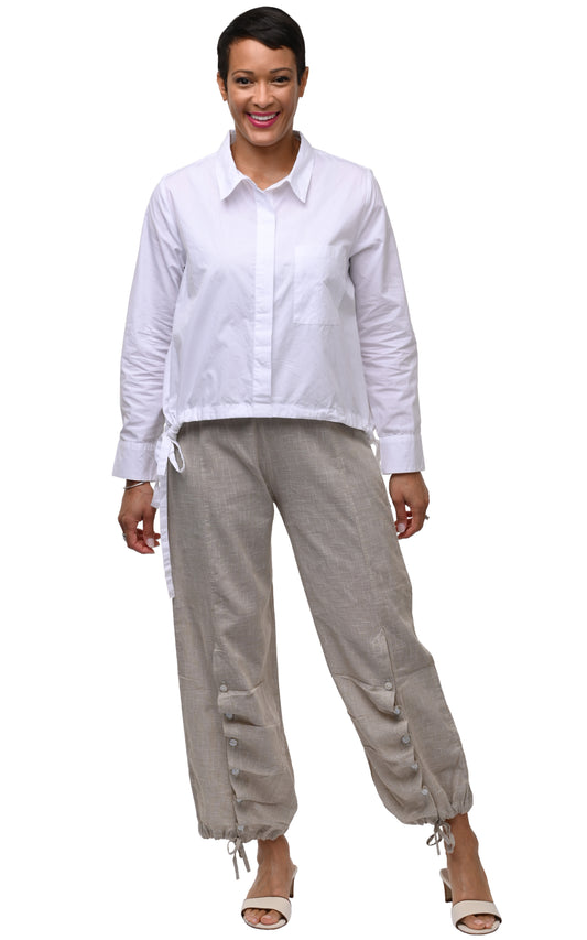 CV21 Scooter Pant in Crockery Mini Check*