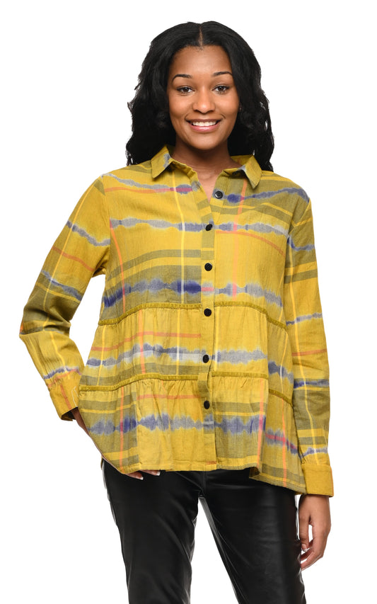 FINAL SALE CV1153 Alicia Top in Sedona Flannel*