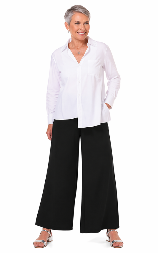 FINAL SALE CV1156 Opera Blouse in White*