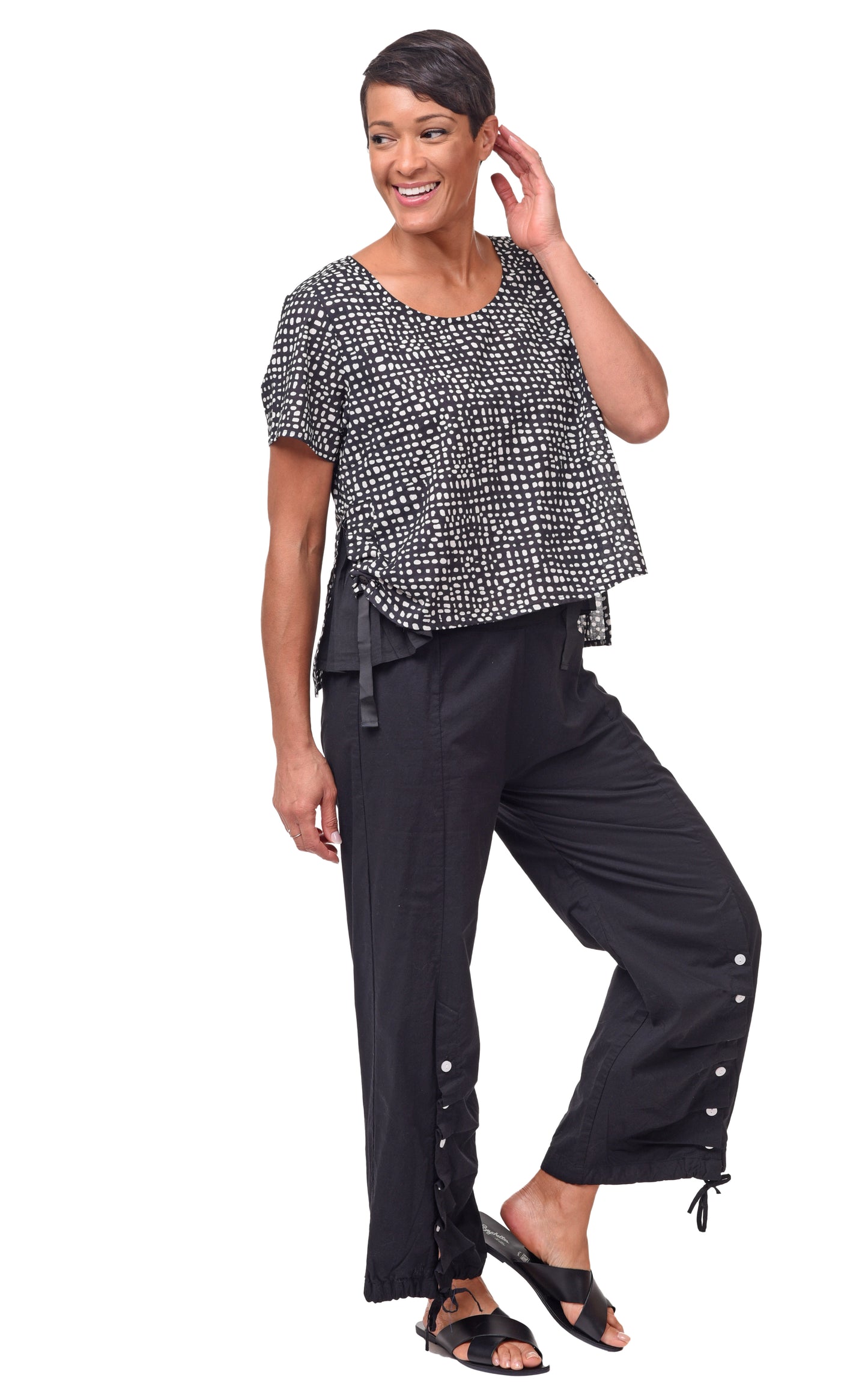CV21 Scooter Pant in Black Dots*