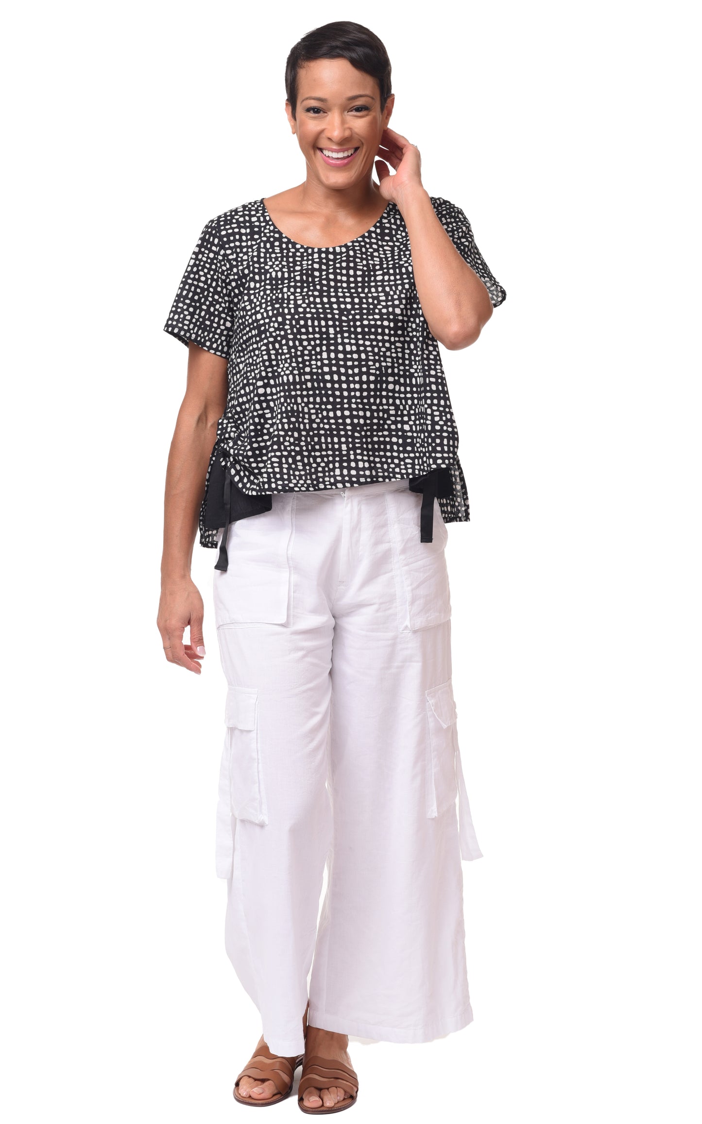 CV1086 Calista Cargo Pant in White*