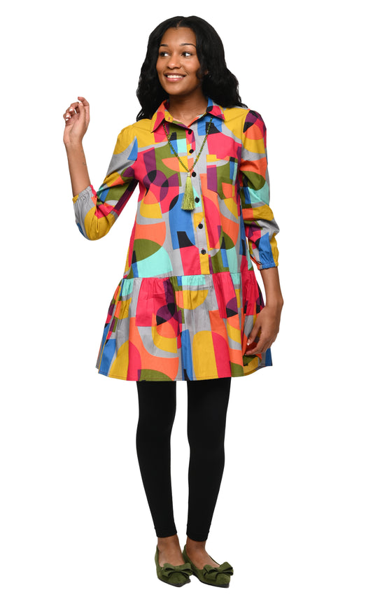 FINAL SALE  CV1191 Arbor Dress in Kaleidoscope*