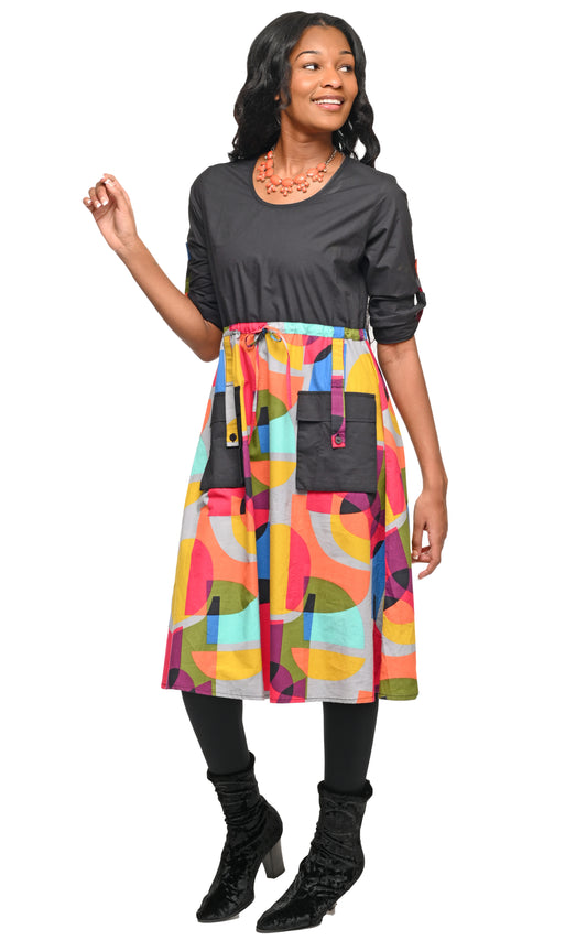 FINAL SALE CV1201 Suki in Black/Kaleidoscope*