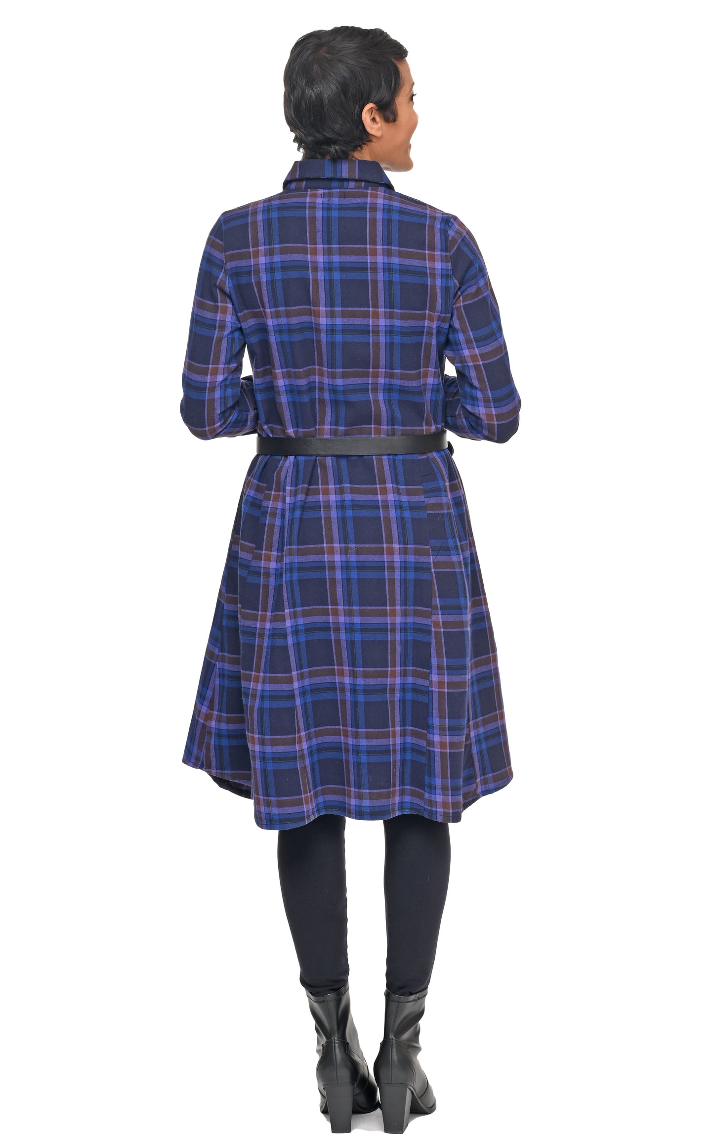 FINAL SALE CV1208 Sheridan Dress in Munich Flannel *