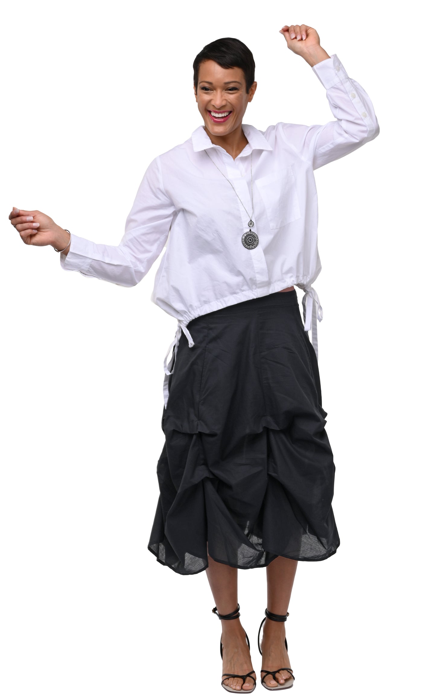 FINAL SALE CV631 Noelle Skirt in Black*