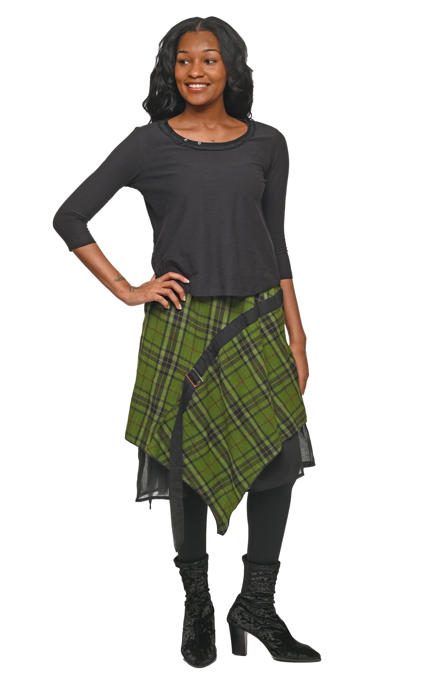 FINAL SALE CV1230 Petra Skirt in Belfast Flannel*