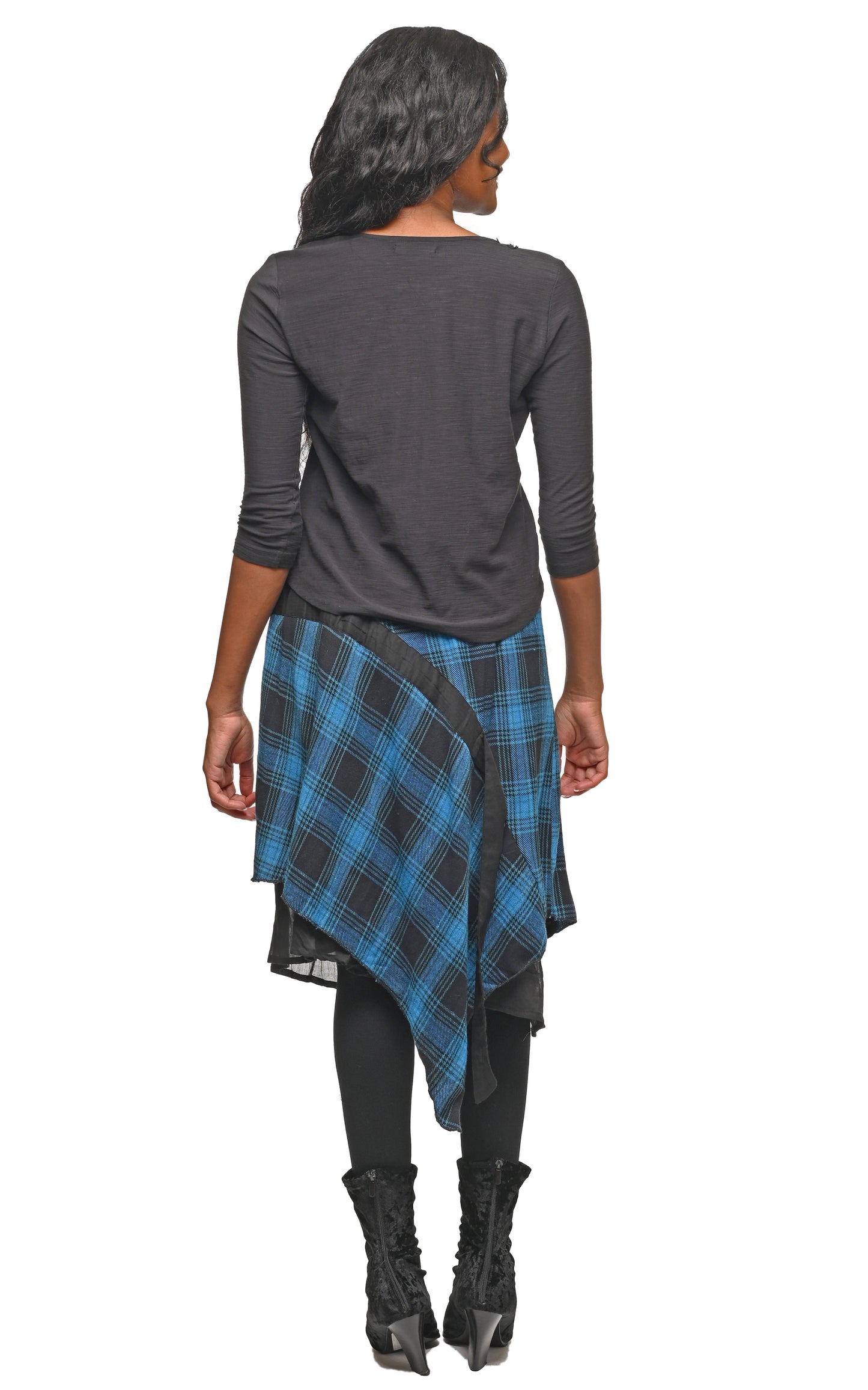 FINAL SALE CV1230 Petra Skirt in Budapest Flannel*