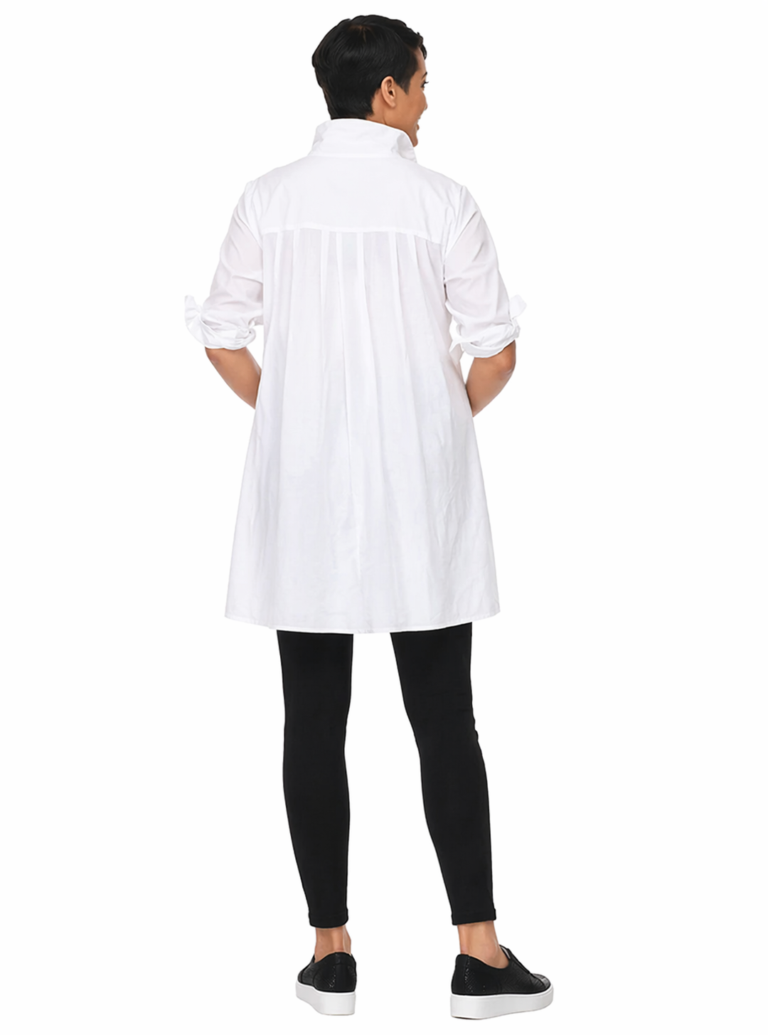 FINAL SALE CV125 Latte Shirt in White*