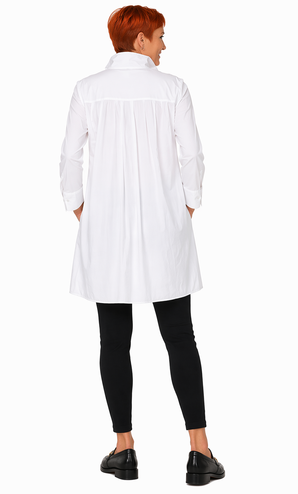 FINAL SALE CV125 Latte Shirt in White*