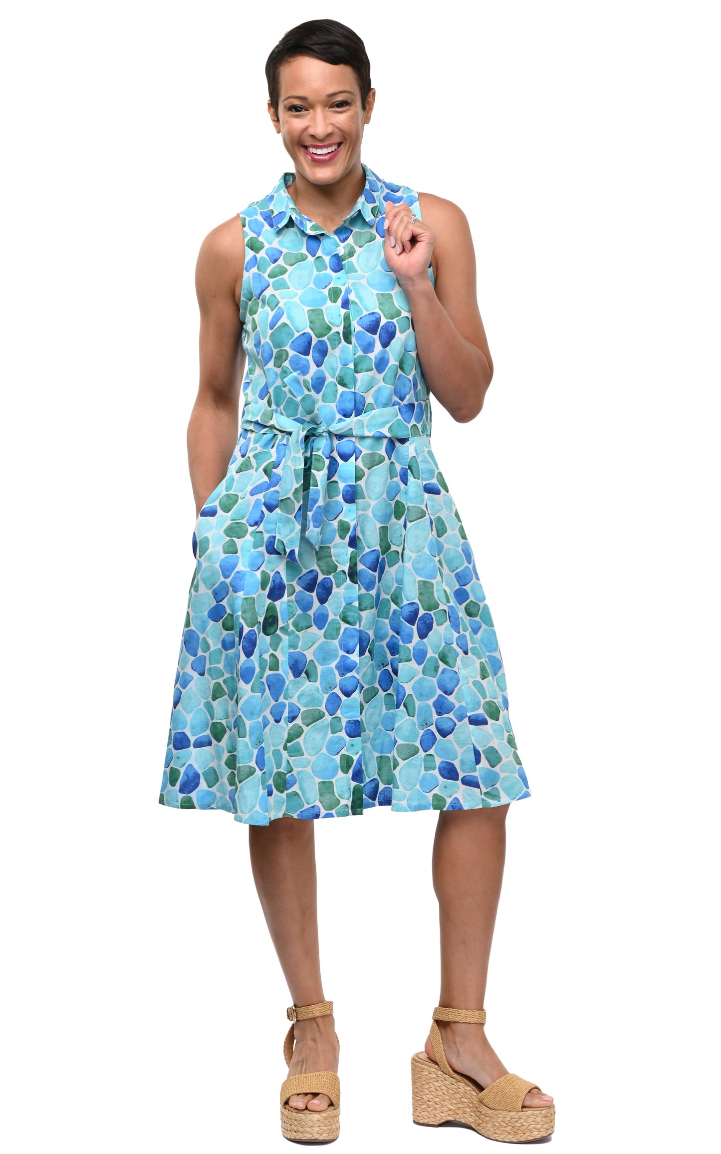 CV1260 Christine Dress in Sea Glass*