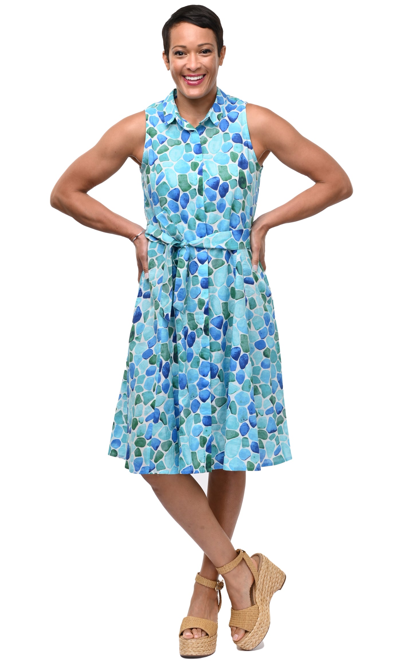 CV1260 Christine Dress in Sea Glass*