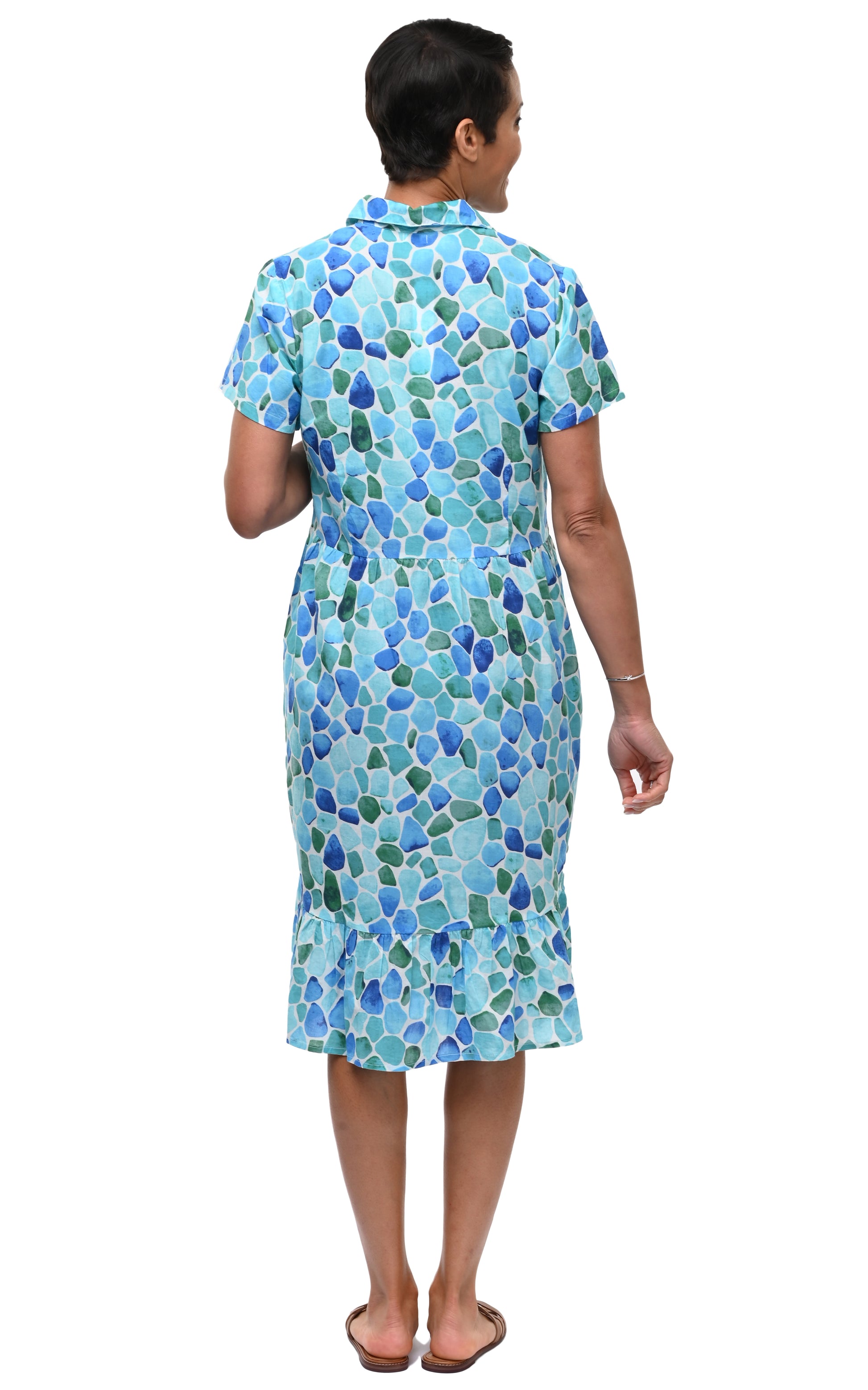 FINAL SALE CV1261 Britney Dress in Sea Glass* XS