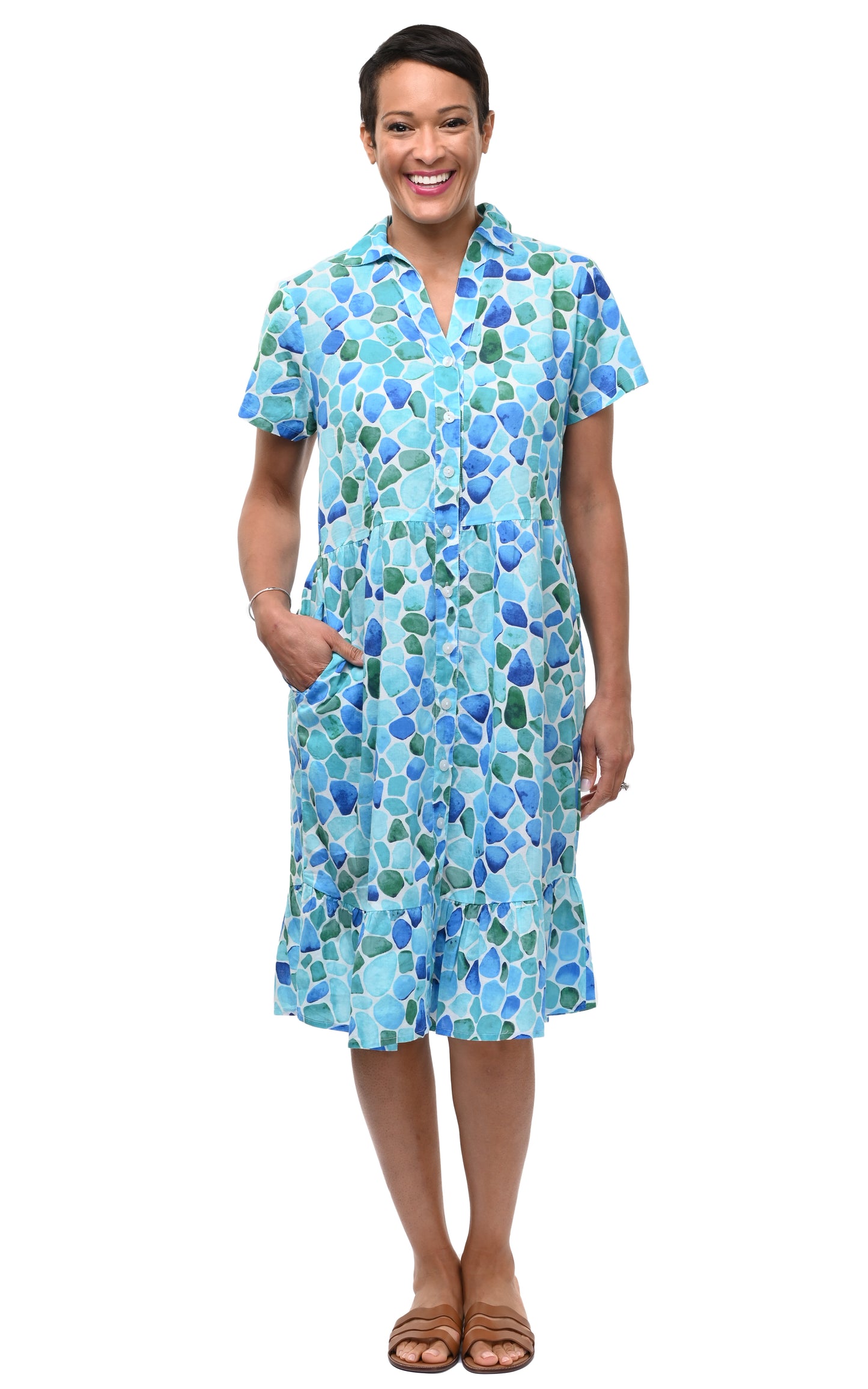 CV1261 Britney Dress in Sea Glass*
