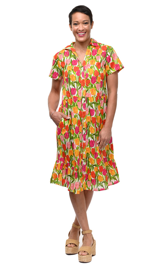 CV1261 Britney Dress in Tulips*