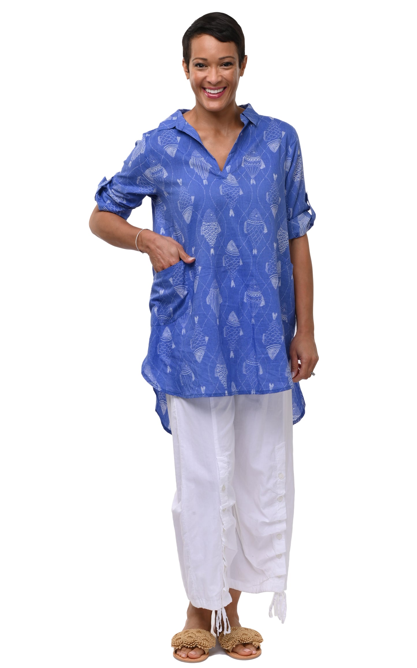 CV1265 York Tunic in Go Fish*