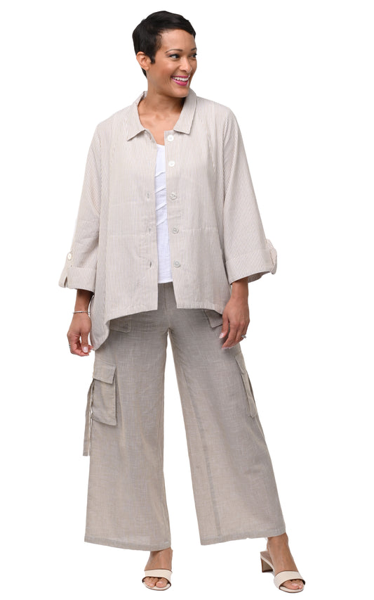 CV1269 Leigh Jacket in Crockery Stripe*