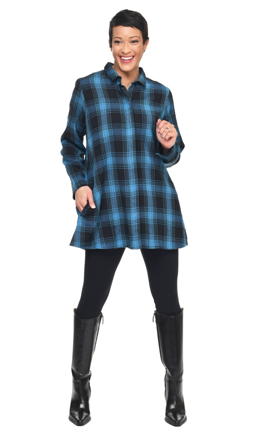 FINAL SALE CV133 Logan Button Down in Budapest Flannel*