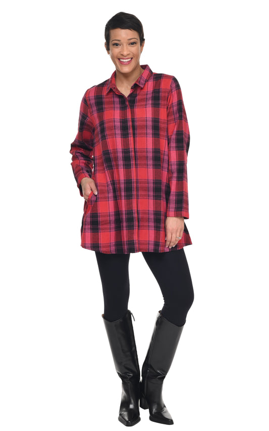 FINAL SALE CV133 Logan Button Down in Copenhagen Flannel*