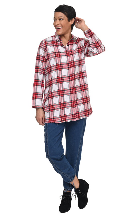 FINAL SALE CV133 Logan Button Down in Perth Flannel*