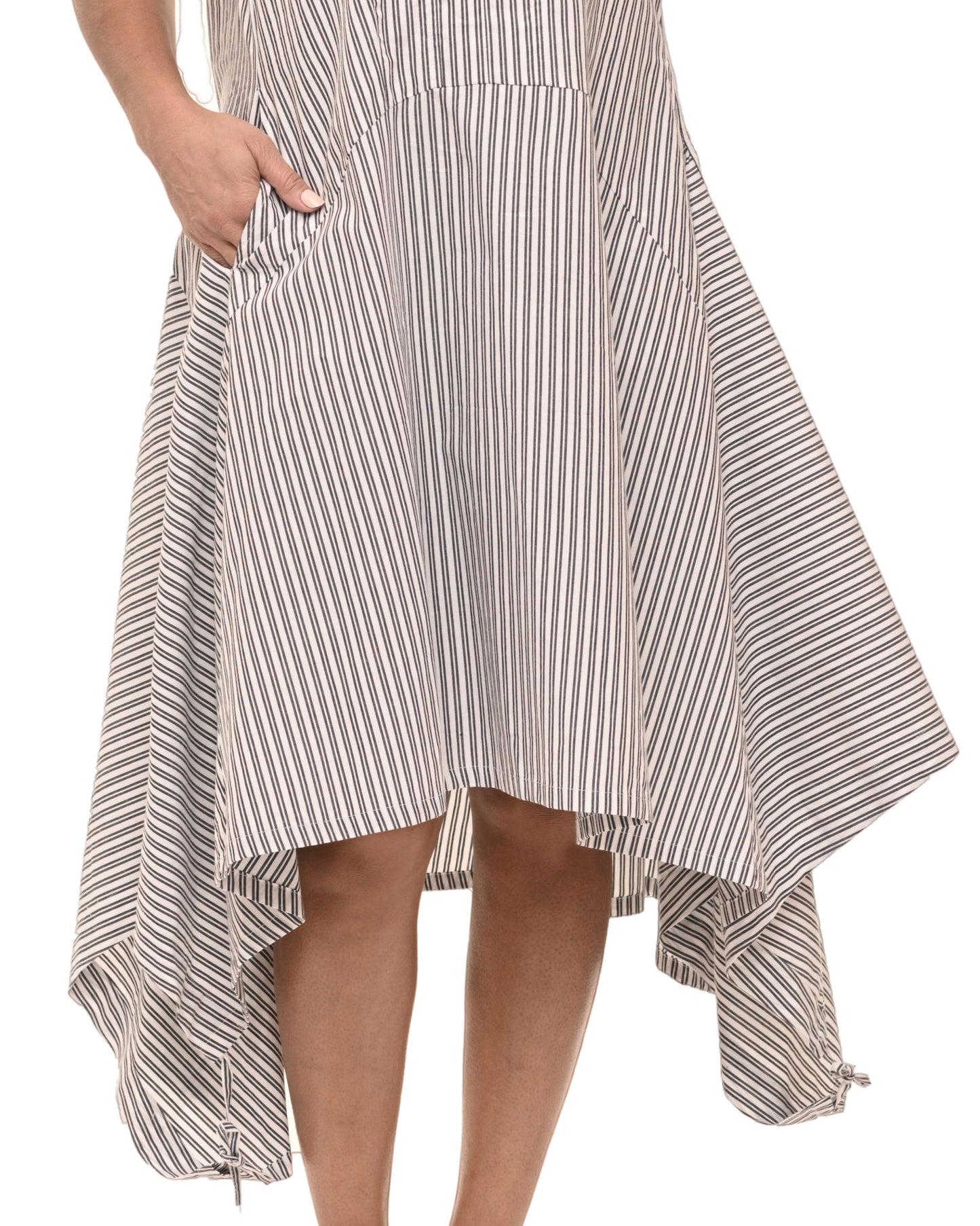 FINAL SALE CV139 Ellis Dress in Wells Stripe*