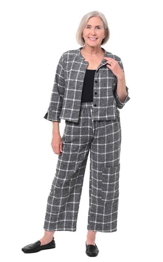 CV1053 Roseanne Pant in Cambridge Flannel Boucle*