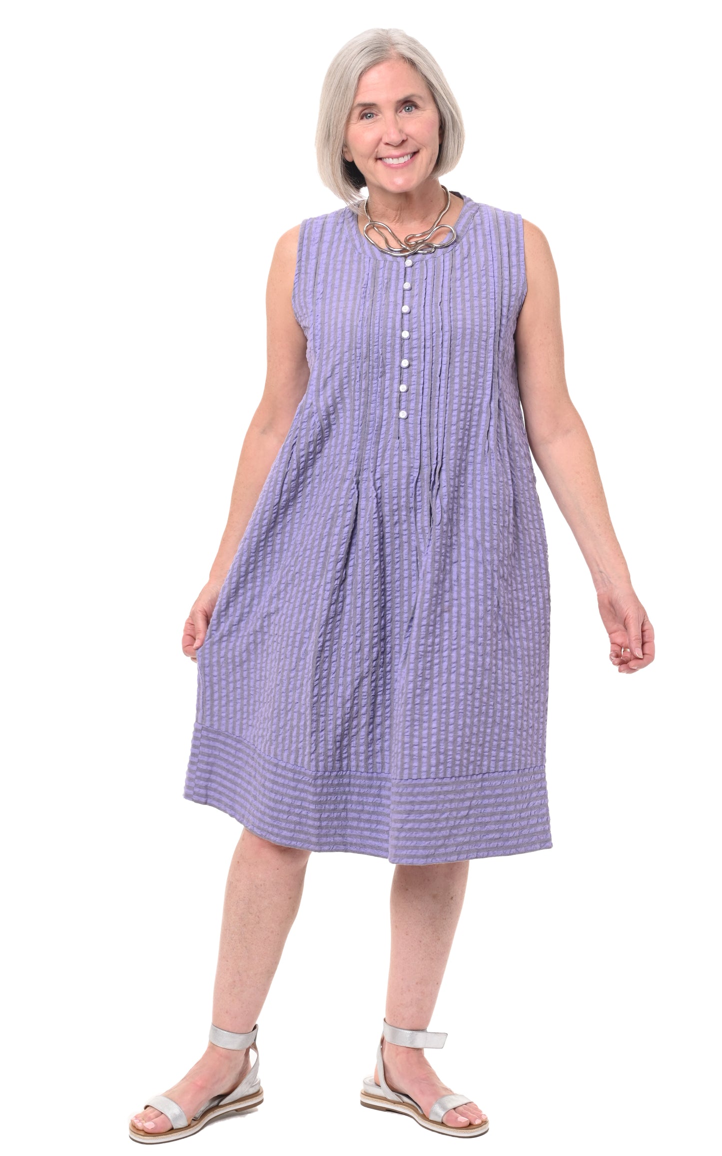 FINAL SALE CV147 Jenning Dress in Sully Stripe*