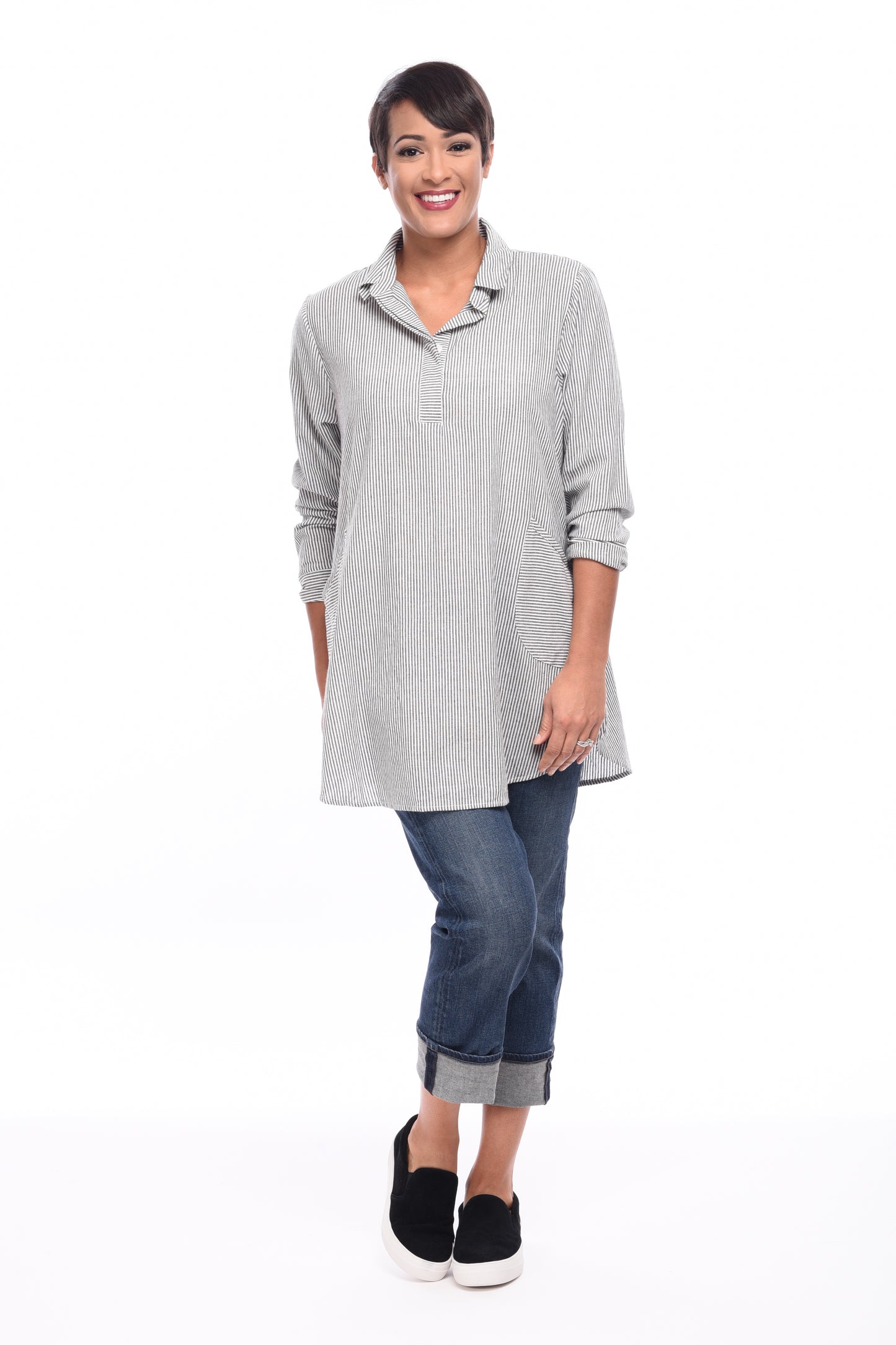 FINAL SALE CV176 Brenna in Ticking*
