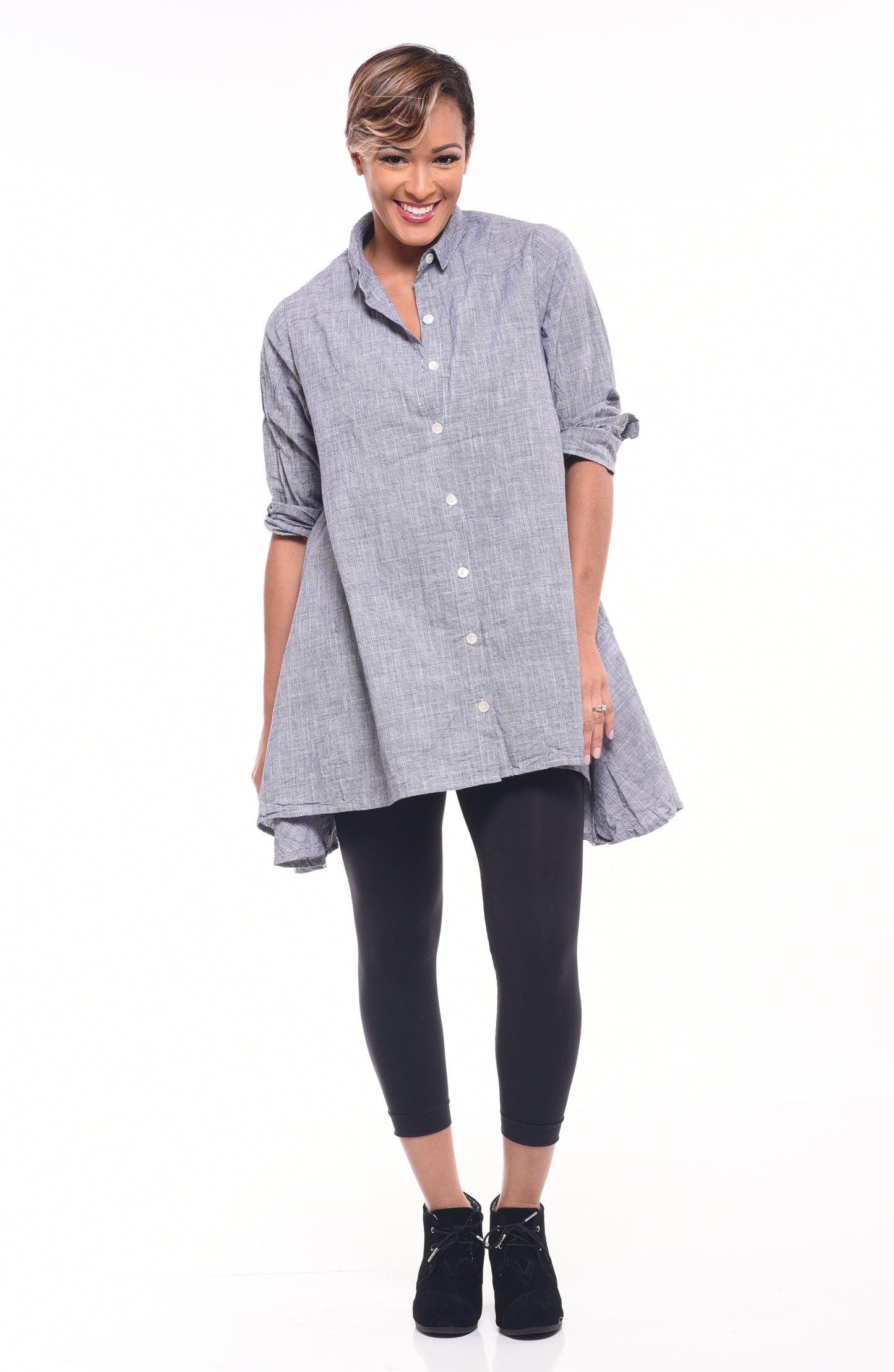 FINAL SALE CV224 Gigi in Navy Check*