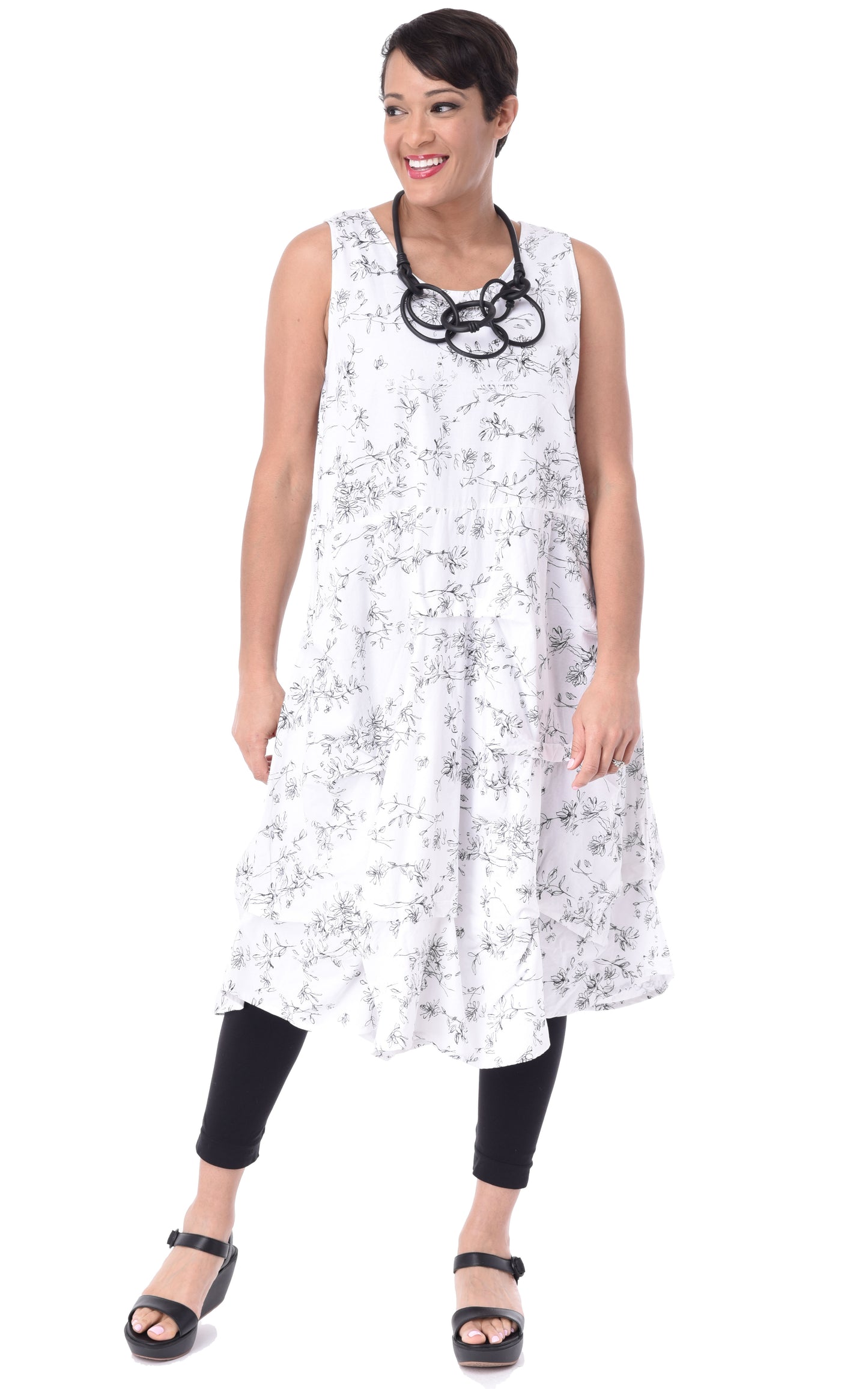 FINAL SALE CV322 Lillian Dress in Drifting Petals*