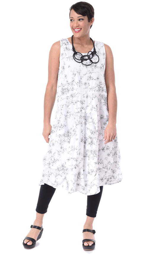 FINAL SALE CV322 Lillian Dress in Drifting Petals*