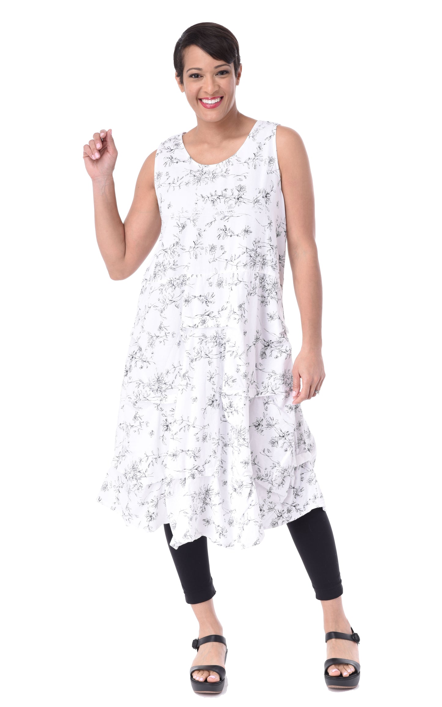 FINAL SALE CV322 Lillian Dress in Drifting Petals*