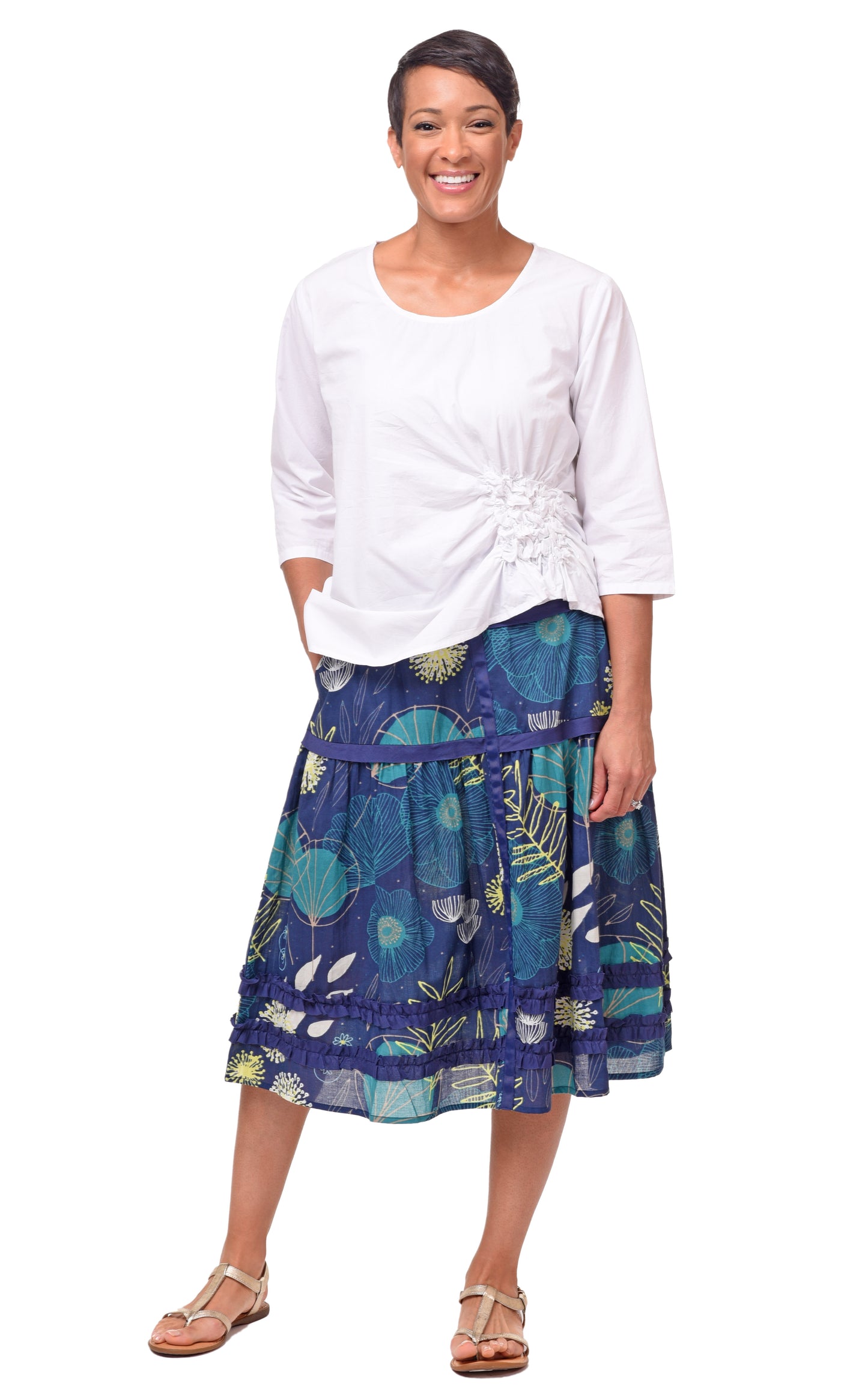 FINAL SALE CV1155 Garden Skirt in Portland Floral*