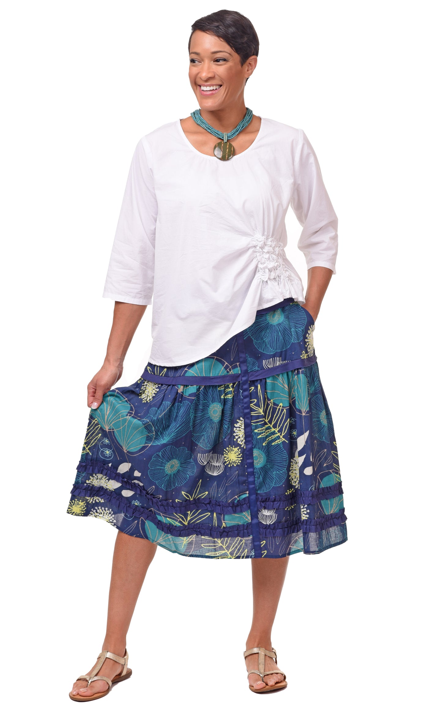 FINAL SALE CV1155 Garden Skirt in Portland Floral*