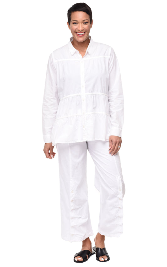 CV36 Alix Button Down in White*