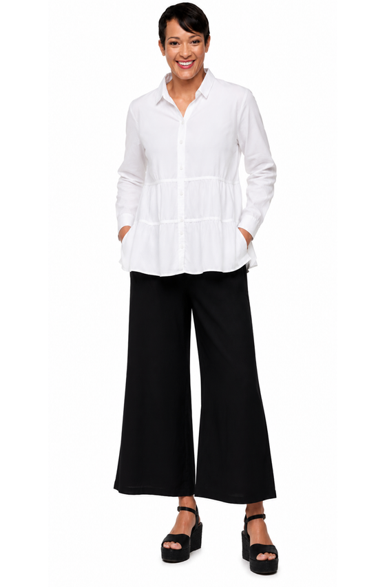 FINAL SALE CV36 Alix Button Down in White*