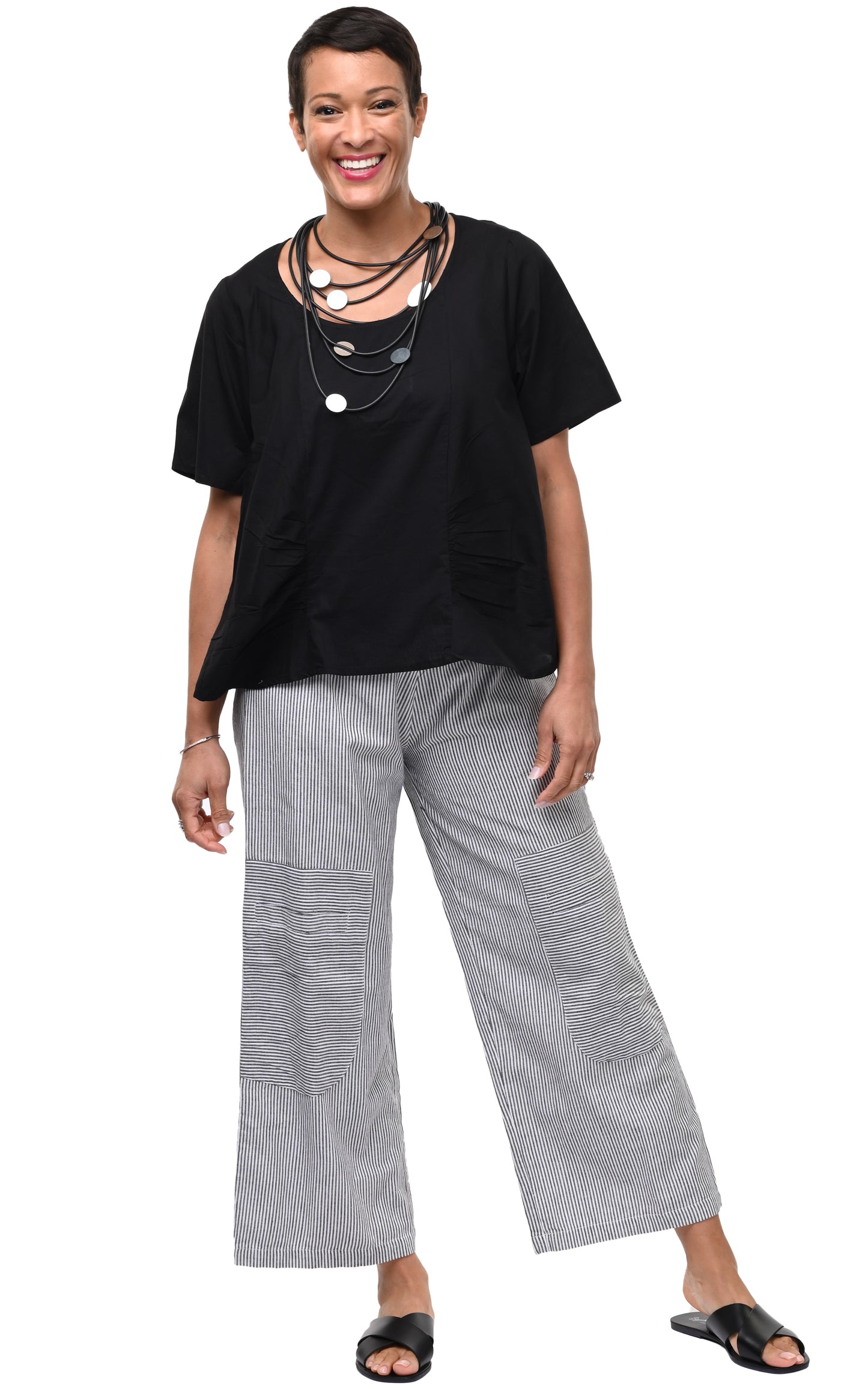 FINAL SALE CV404 Carmella Pullover in Black*