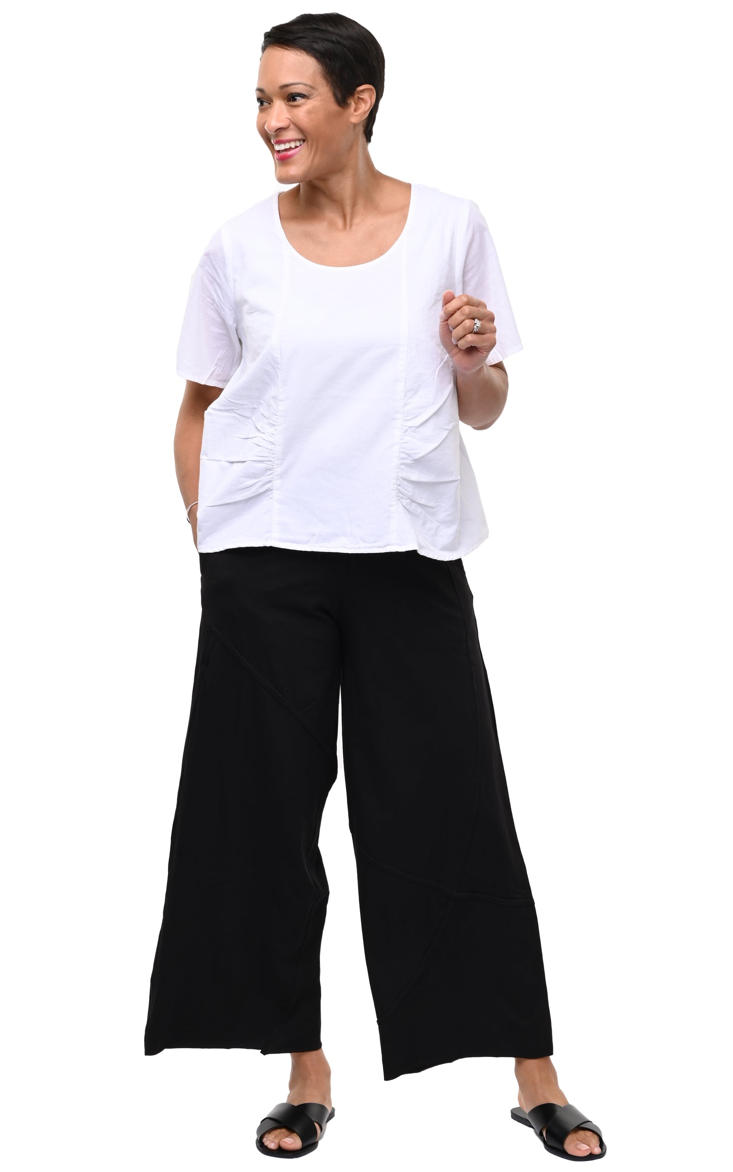 FINAL SALE CV404 Carmella Pullover in White*