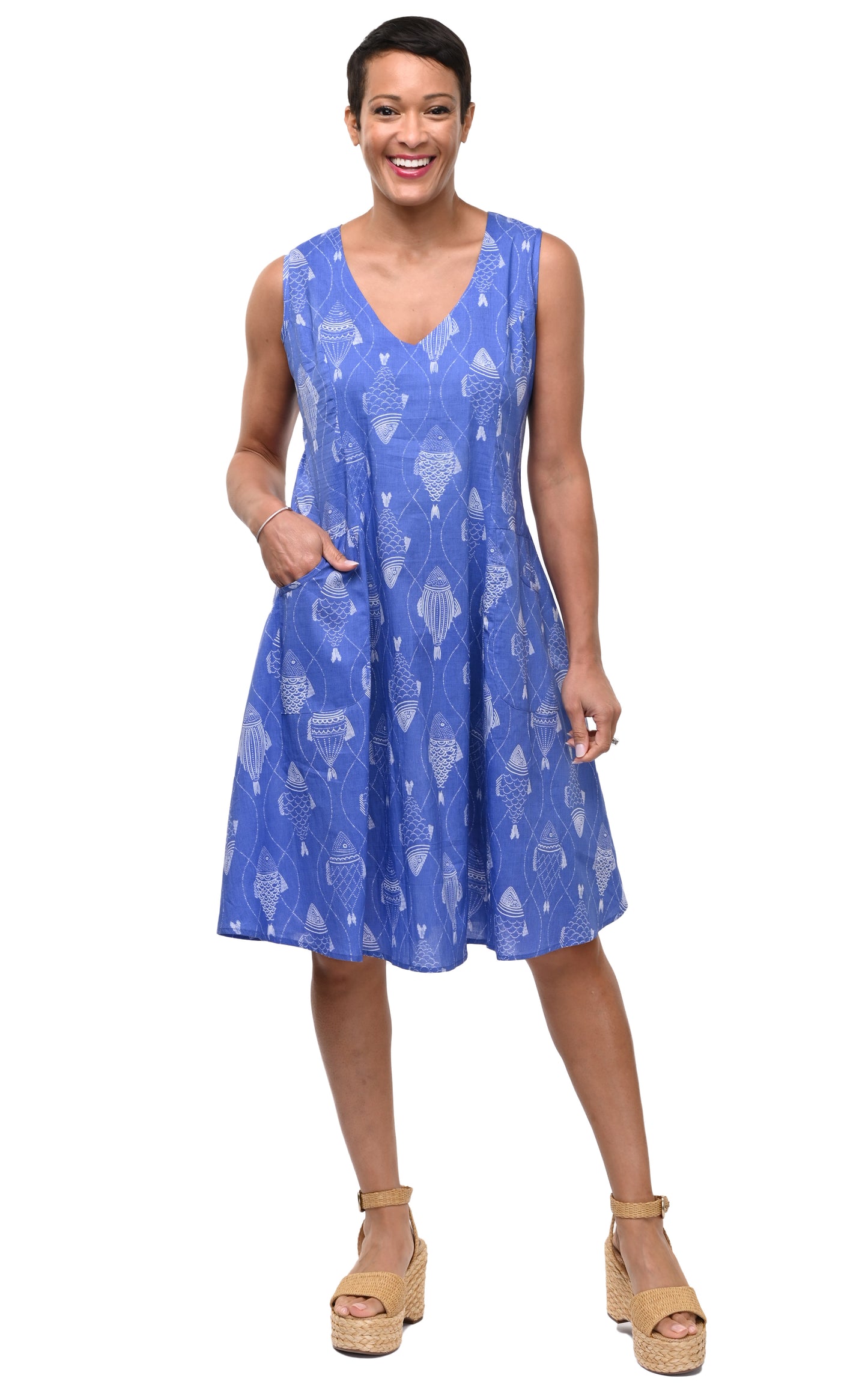 CV418 Myla Dress in Go Fish*