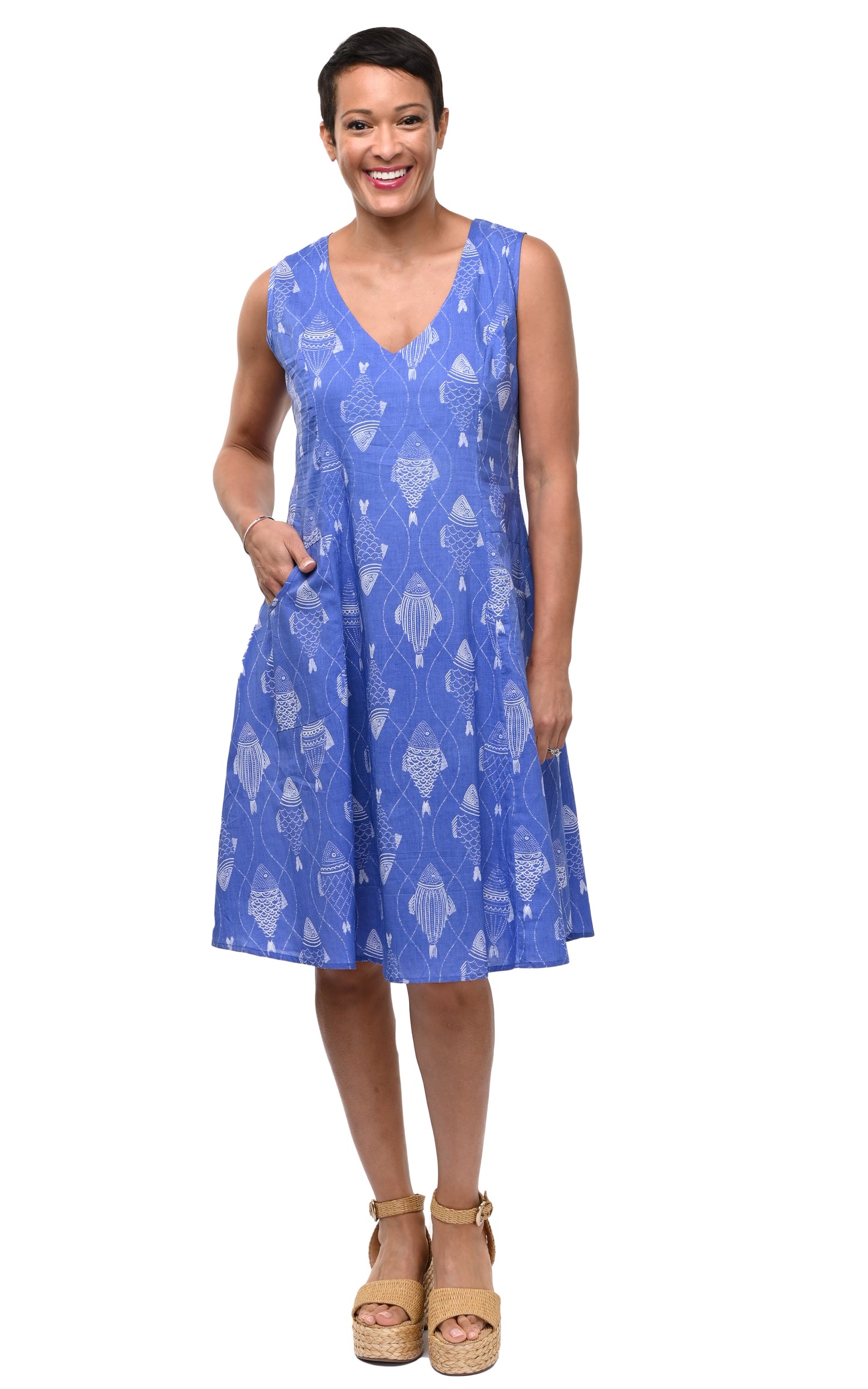 CV418 Myla Dress in Go Fish*
