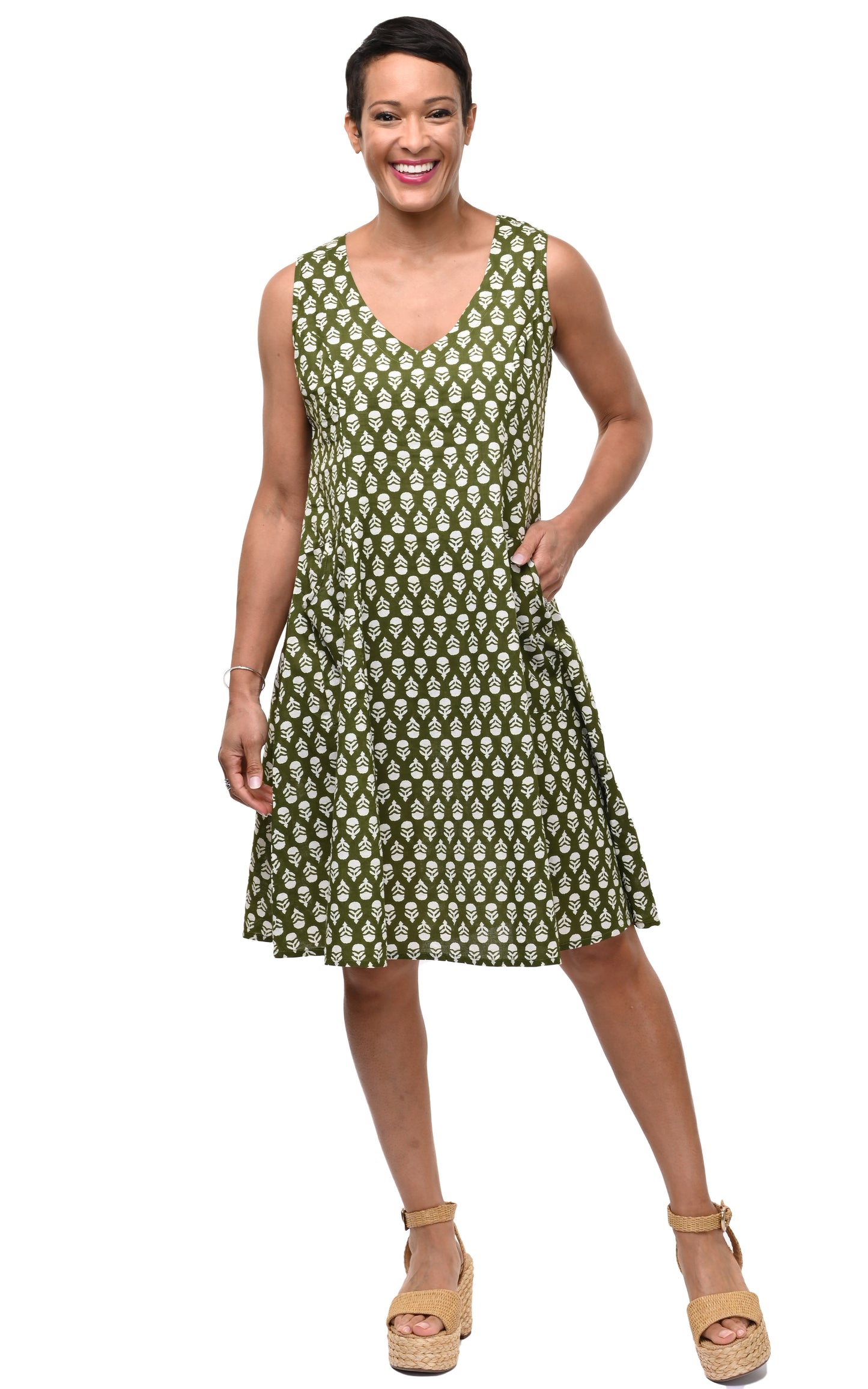 FINAL SALE CV418 Myla Dress in Acorns*
