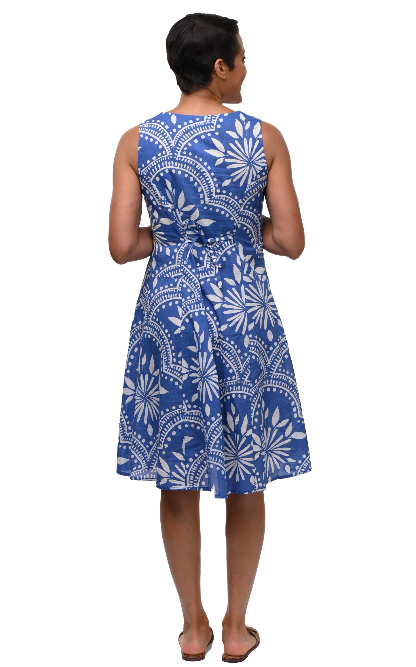 CV418 Myla Dress in Delft Mosaic*