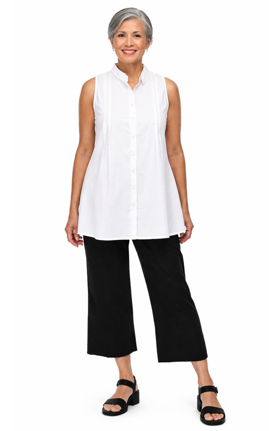 FINAL SALE CV466 Lucy Tank in White*