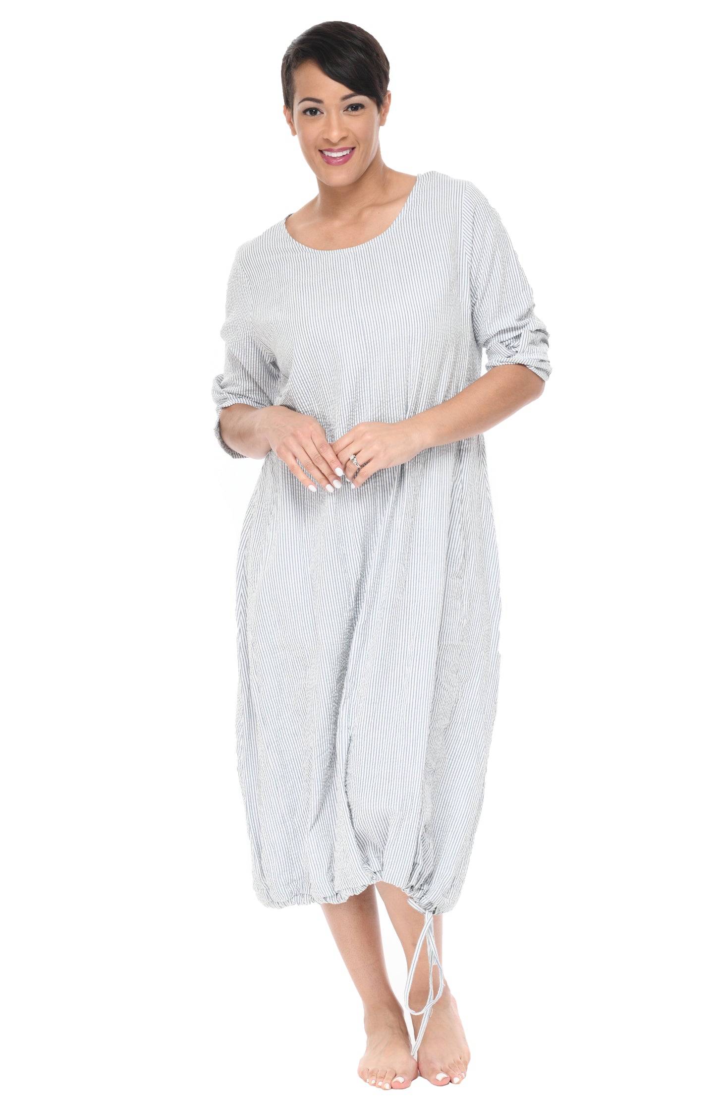 FINAL SALE CV487 Allie Dress in Wave Stripe*