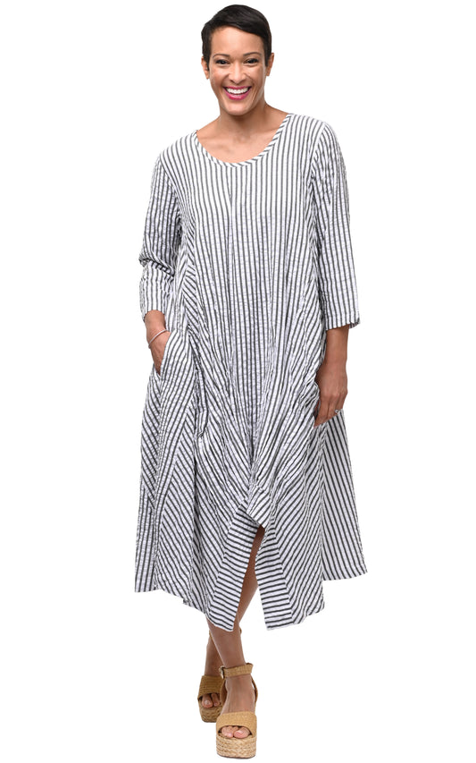 CV49 Lexi Dress in Murphy Seersucker Stripe*
