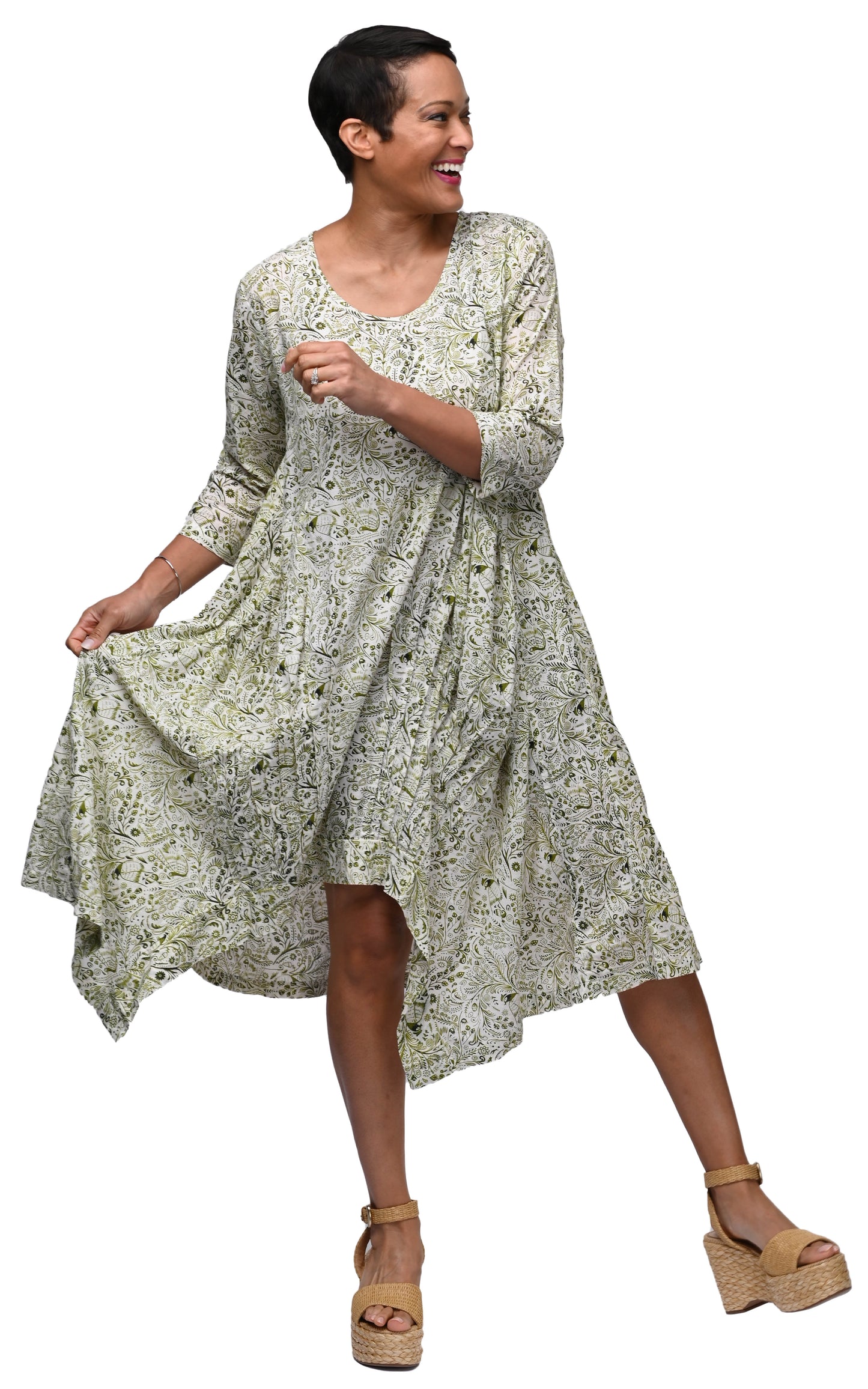 FINAL SALE CV49 Lexi Dress in Quails*