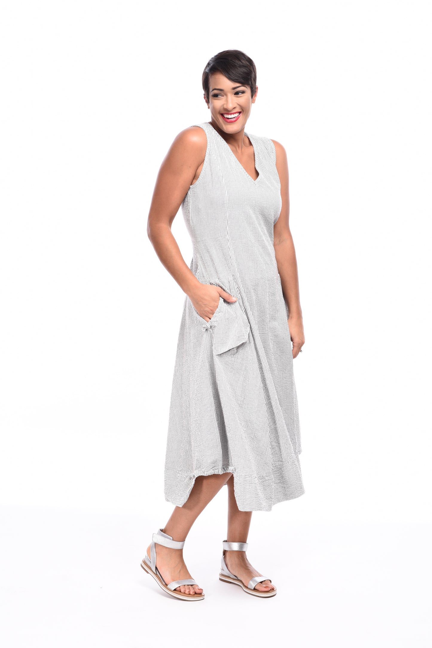 FINAL SALE CV505 Annie in Pebble Stripe*