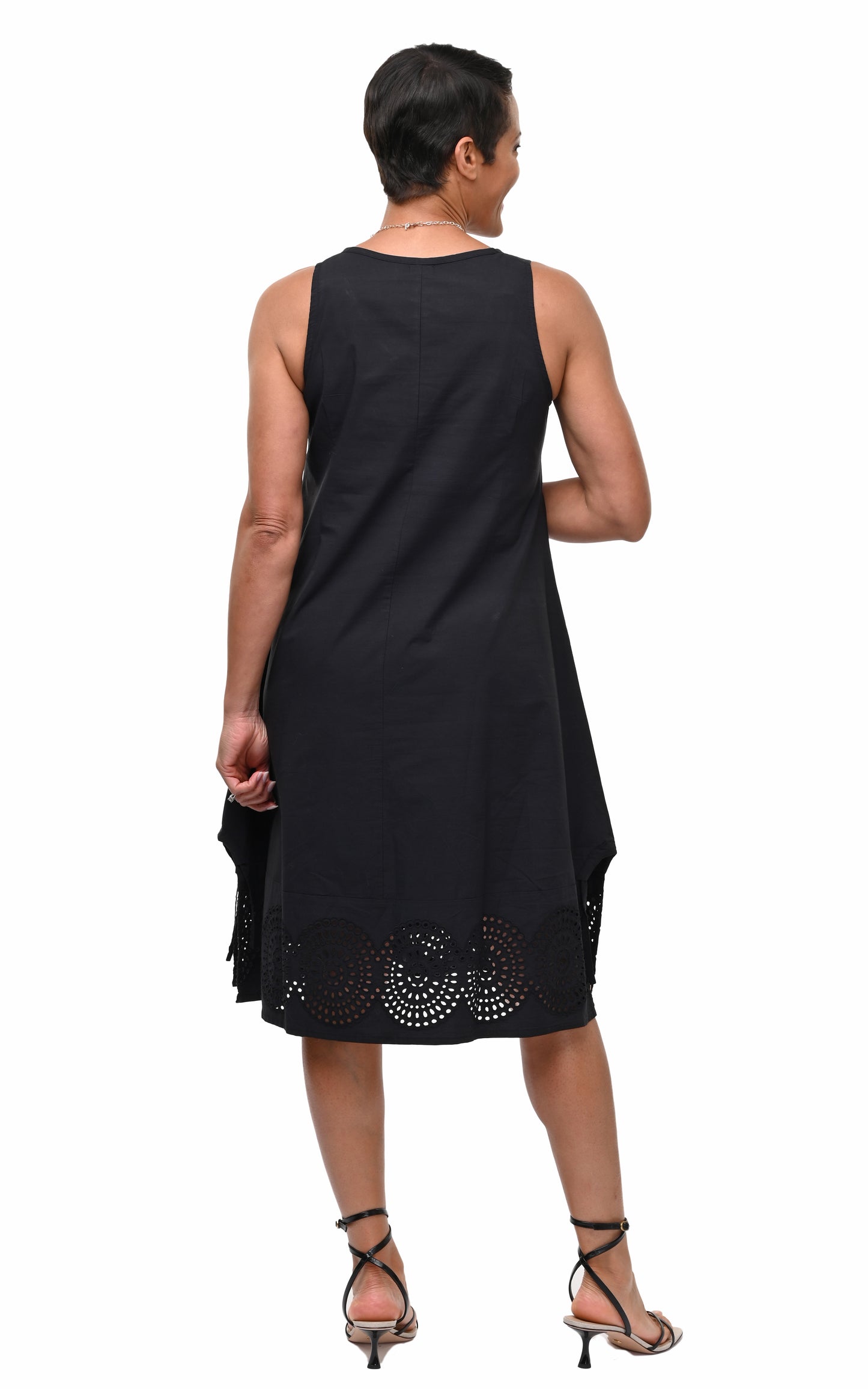 CV511 Birdie Dress in Black Eyelet*