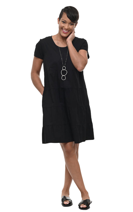 FINAL SALE CV529 Ramsay Dress in Black*