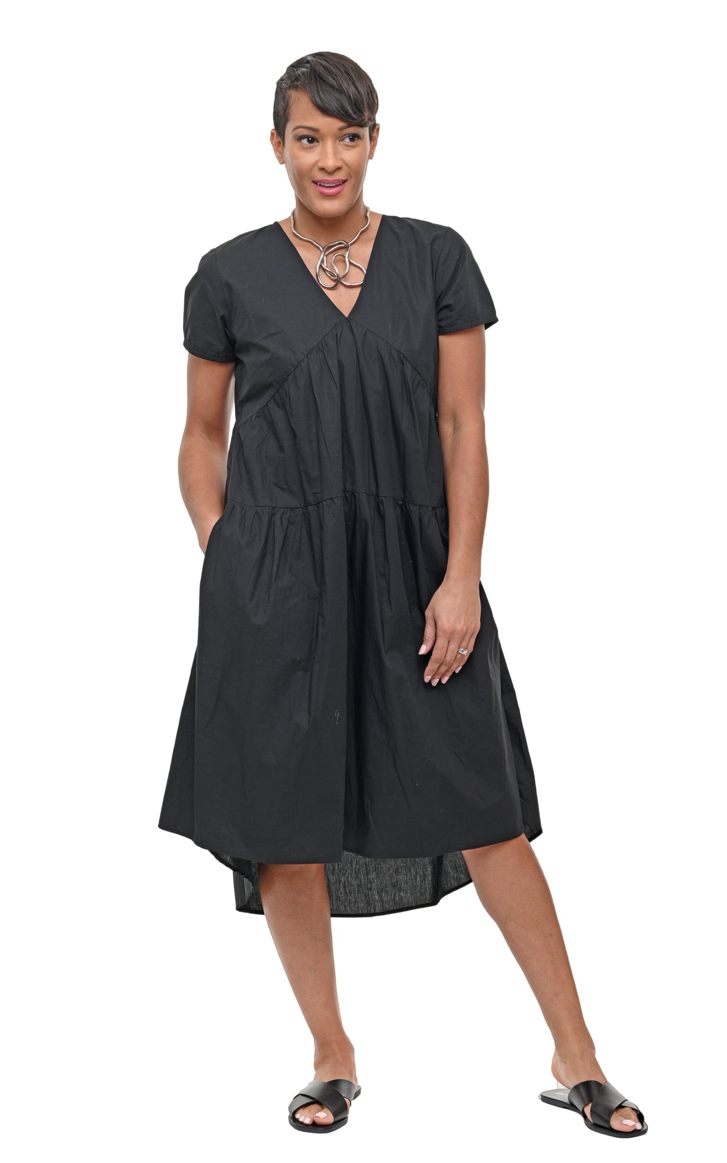 FINAL SALE CV52 Carey Dress in Black*